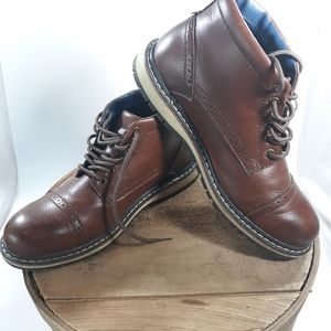 Sonoma Brown Lace-up Connor Boots Men's Size 10 1/2 M Cap Toe Ankle Chukka
